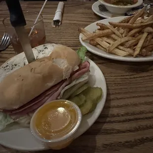 Trio and hand cut French Fries