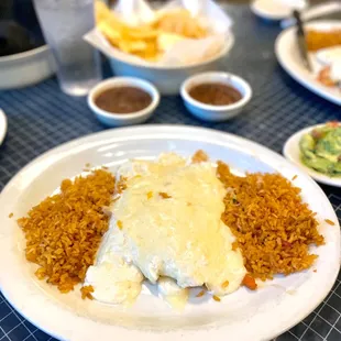 OFF MENU ITEM: sour cream chicken enchiladas