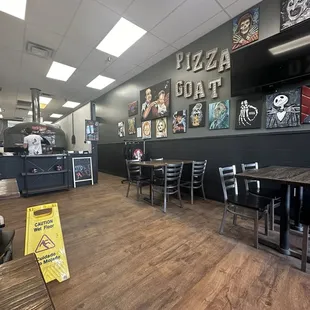 Inside the restaurant, dine in is closed a lot due to staffing issues but we're happy as long as we have pizza!