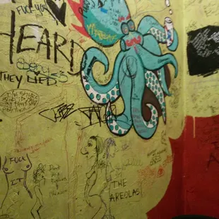 graffiti on the walls