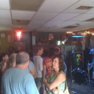 a group of people dancing