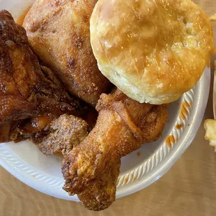 4 Piece Chicken Meal Deal. Hot, Sweet Spicy Love. Honey Buttered Biscuits. Fries.