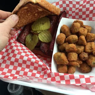 Honey Dipped Sausage Sandwich