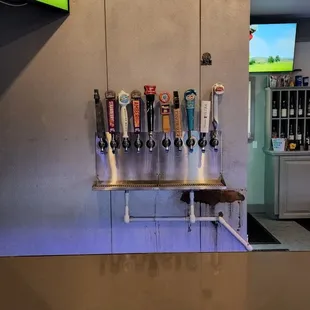 Selection of draft beer