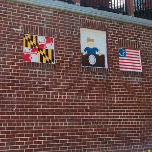 Paintings on the building