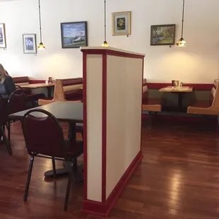 the dining area