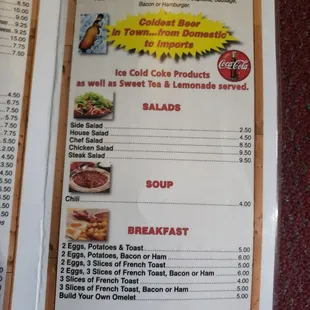 Salads, soups, and breakfast.
Open untill 2am nightly!