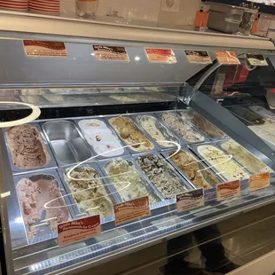 a variety of ice creams