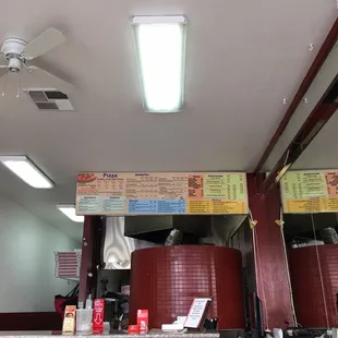 Nice big pizza oven and pretty good size menu