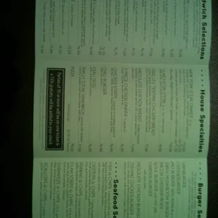 Menu side 2