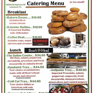 Catering Menu