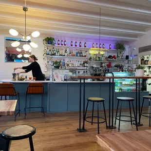 Counter, bar and gelato bar