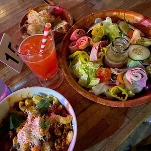 Chopped Salad, Side Focaccia