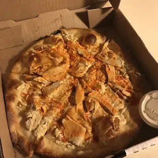 Vegan buffalo chicken pizza!!!