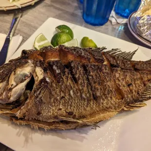 Fried tilapia was very yum!