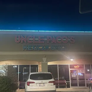 Outside of the restaurant