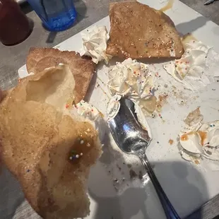 What's left of Birthday desert