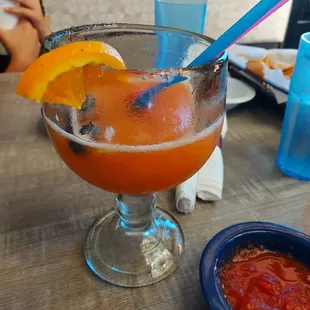 a glass of orange juice