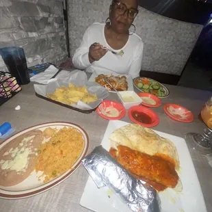 My aunt and our meal
