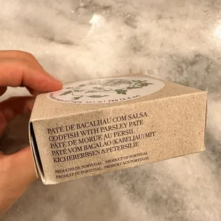 Codfish with parsley pate