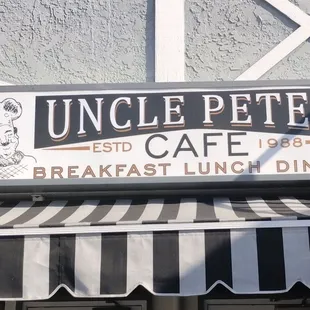 Sign outside