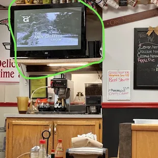 Anytime you could stop at a restaurant and reruns from the Andy Griffith show are playing, you know you&apos;re in the right place