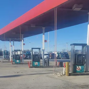 Old school all the way diesel pumps