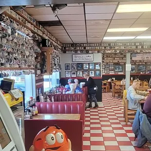 Walking in ATM and the dining room old school mom and pop all the way