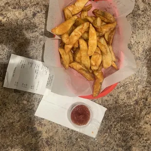 You can't assume people want to share ketchup, plus this wasn't enough to share.