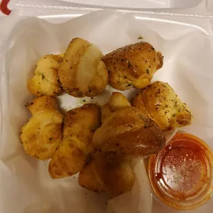 Garlic knots were super good.