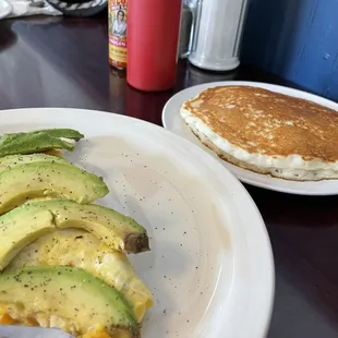 Omelette with a single pancake