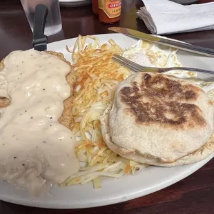 Chicken Fried Steak and Eggs