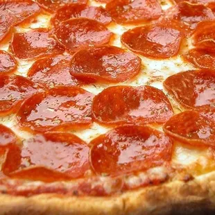 a pepperoni pizza