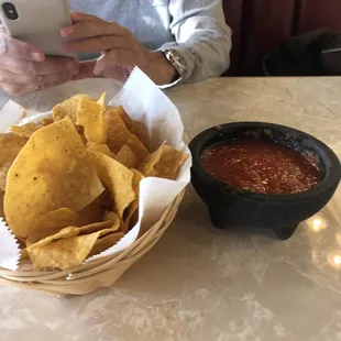 Endless chips and salsa