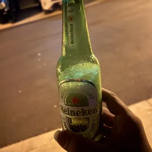 a bottle of heineken beer