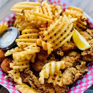 fried fish and fries