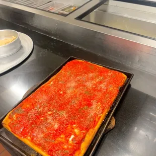 pizza, food