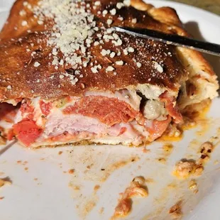 Balls deep into this mini calzone