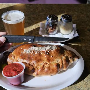 The mini calzone.