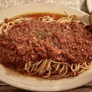 Spaghetti &amp; Meat Sauce