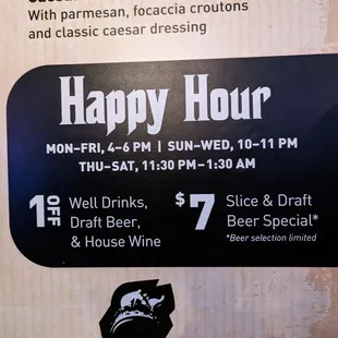 Happy hour is not correct on the website, Thursday to Saturday HH starts at 11:30pm