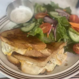 Mushroom Pizza Grilled Cheese Sandwich