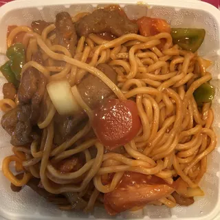 162. Tomato Beef Chow Mein