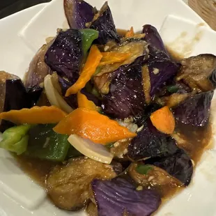 Braised eggplant