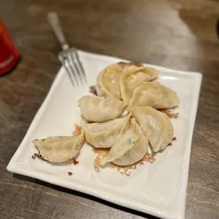 Fried Dumpling, yum! Wait for them to cool down so you don&apos;t scorch your mouth lol