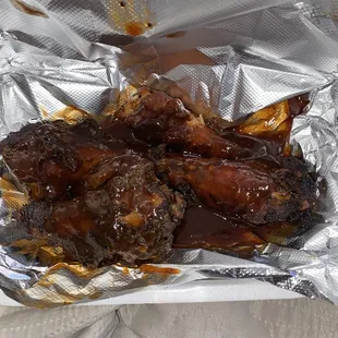 Bbq chicken platter.