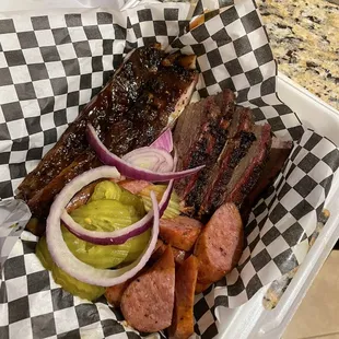 Brisket,Ribs,Sausage