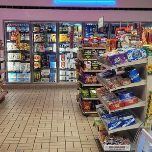 the inside of the store