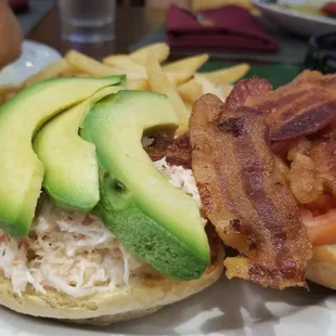 Crab Avocado Bacon Sand