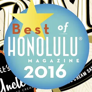 What an honor! We are so excited and proud to have been voted Honolulu's best ice cream sandwich! Mahalo nui loa @honolulumag !